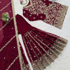 Maroon Heavy Embroidered Lehenga Choli with Dupatta – Wedding & Festive Wear