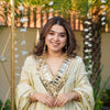 Elegant Mirror Work Anarkali Kurta Set with Dupatta – 3 Color Options