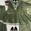 Elegant Mirror Work Anarkali Kurta Set with Dupatta – 3 Color Options