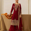 Heavy Embroidered Straight Kurta Palazzo Suit Set | Festive Party Wear | 6 Colors
