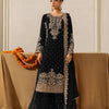 Heavy Embroidered Straight Kurta Palazzo Suit Set | Festive Party Wear | 6 Colors