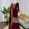 Heavy Embroidered Straight Kurta Palazzo Suit Set | Festive Party Wear | 6 Colors