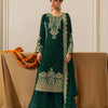 Heavy Embroidered Straight Kurta Palazzo Suit Set | Festive Party Wear | 6 Colors