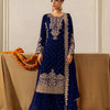Heavy Embroidered Straight Kurta Palazzo Suit Set | Festive Party Wear | 6 Colors