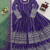 Elegant Georgette Embroidered Anarkali Suit Set with Dupatta | Festive & Party Wear
