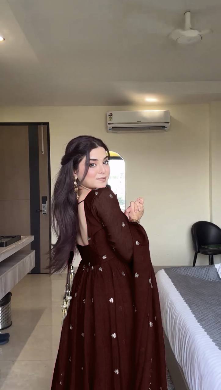 Premium Georgette Anarkali Suit Set with Dupatta & Pant | 9 Elegant Color Options