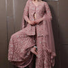 Mauve Pink Embroidered Lehenga Set with Jacket & Dupatta – Elegant Party Wear for Women