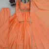 Embroidered Anarkali Suit Set with Dupatta & Bottom – 2 Color Options (Red & Orange ) | Festive Wear for Women