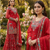 Heavy Embroidered Kurta Sharara Set with Dupatta | 5 Color Options