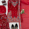 Heavy Embroidered Kurta Sharara Set with Dupatta | 5 Color Options