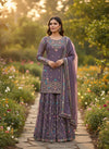 Heavy Embroidered Kurta Sharara Set with Dupatta | 5 Color Options