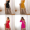 Elegant Embroidered Kurta Sharara Set with Dupatta – Festive Wear (4 Colors)