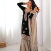 Elegant Embroidered Kurta Sharara Set with Dupatta – Festive Wear (4 Colors)