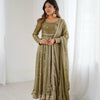 Embroidered Anarkali Suit Set with Dupatta & Bottom – 5 Color Options