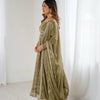 Embroidered Anarkali Suit Set with Dupatta & Bottom – 5 Color Options