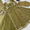 Embroidered Anarkali Suit Set with Dupatta & Bottom – 5 Color Options