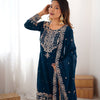 Designer Heavy Embroidered Kurta Sharara Suit Set with Dupatta | 10 Color Options