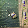 Regal Forest Green Premium Luxury Silk Saree with Multicolour Meenakari Floral Border & Gold Zari Butti