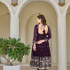 Luxury Embroidered Anarkali Suit Set with Heavy Border Dupatta (3 Color Options)