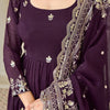 Luxury Embroidered Anarkali Suit Set with Heavy Border Dupatta (3 Color Options)