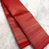 Royal Red Banarasi Silk Saree with All-Over Micro Zari Weaving & Rich Geometric Border | Premium Wedding & Festive Wear