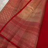Royal Red Banarasi Silk Saree with All-Over Micro Zari Weaving & Rich Geometric Border | Premium Wedding & Festive Wear
