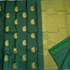 Royal Bottle Green Banarasi Silk Saree with Gold Paisley Butti & Rich Zari Pallu | Premium Wedding & Festive Wear