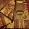 Grand Bridal Maroon Banarasi Silk Saree with All-Over Zari Weaving & Royal Elephant Border | Premium Wedding Wear