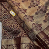 Maroon Antique Gold Banarasi Silk Saree