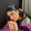 Royal Purple & Green Silk Saree