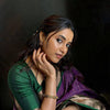 Royal Purple & Green Silk Saree