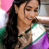 Royal Purple & Green Silk Saree