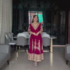 Maroon Heavy Embroidered Anarkali Kurta Set with Designer Dupatta