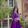 Elegant Embroidered Anarkali Suit Set with Dupatta – Festive Wear (3 Colors)