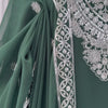 Ivory & Emerald Green Embroidered Sharara Suit Set with Dupatta (2 Colors)