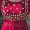 Classic Red Embroidered Anarkali Suit Set with Dupatta