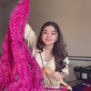 Pink Bandhani Print Kurti Sharara Set with Dupatta