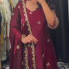 Elegant Embroidered Anarkali Suit Set with Dupatta – 2 Color Options