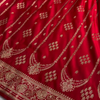 Elegant Red Banarasi Silk Saree with Intricate Golden Zari Weaving