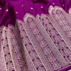Royal Purple Banarasi Silk Saree With Silver Zari Weaving