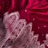 Maroon Banarasi Silk Saree With Heavy Silver Zari Weaving