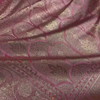 Rose Pink Banarasi Silk Saree with Gold Zari Floral Jaal & Heavy Traditional Border