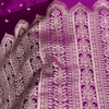 Royal Purple Banarasi Silk Saree With Silver Zari Weaving