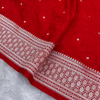 Royal Red Banarasi Silk Saree With Zari Weaving