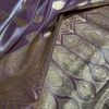 Lavender Purple Banarasi Silk Saree with Gold Zari Paisley Motifs & Elegant Woven Border